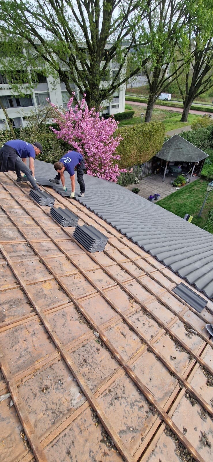 Dakwerk in uitvoering door Van Boxtel Dakonderhoud